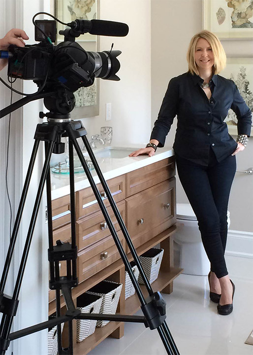 Jane in front of the camera