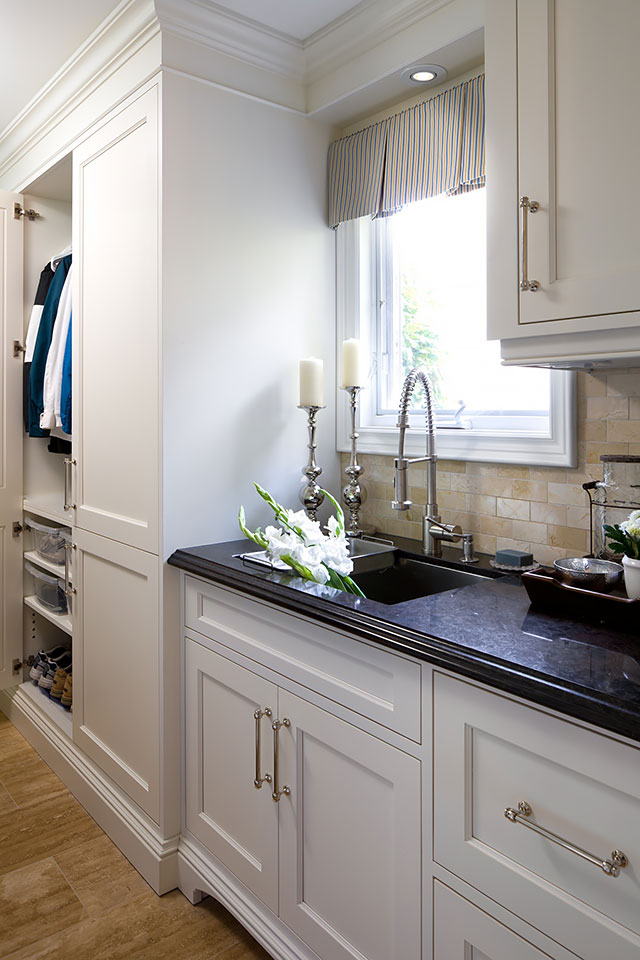 The best closet solutions for small spaces mudroom and sink area